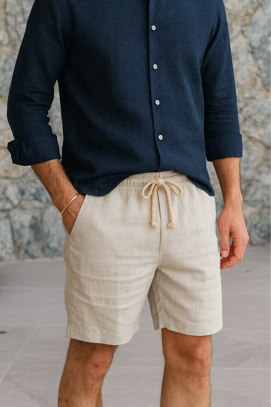 Marseille Premium Linen Shorts