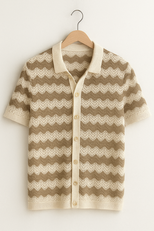 Sandstone Premium Ribbed Polo